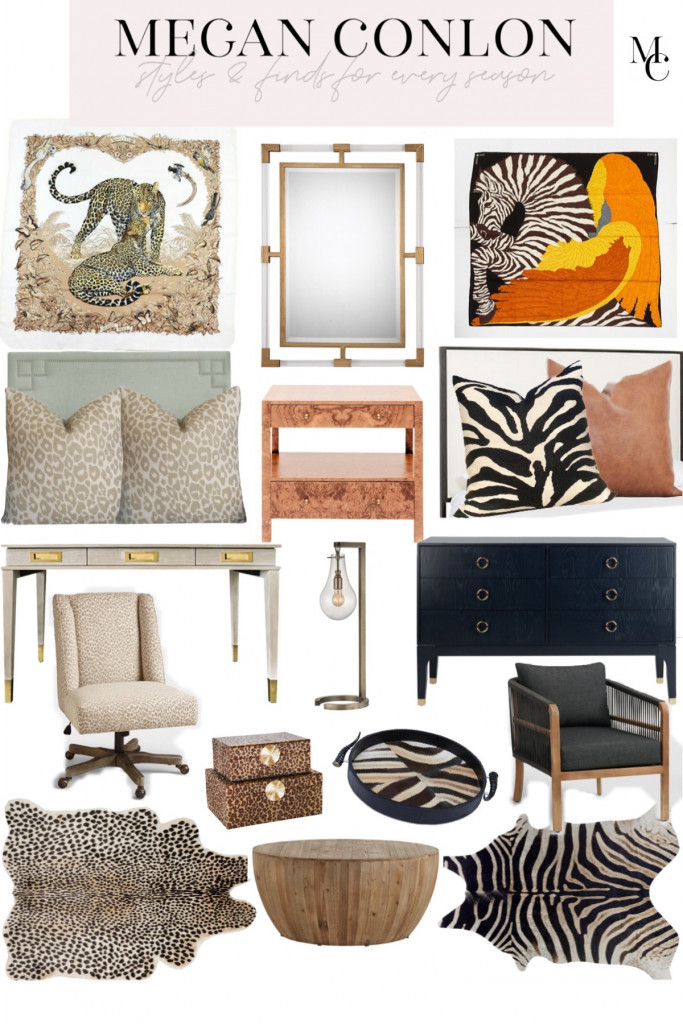 Animal Print Interior Design Mood Board